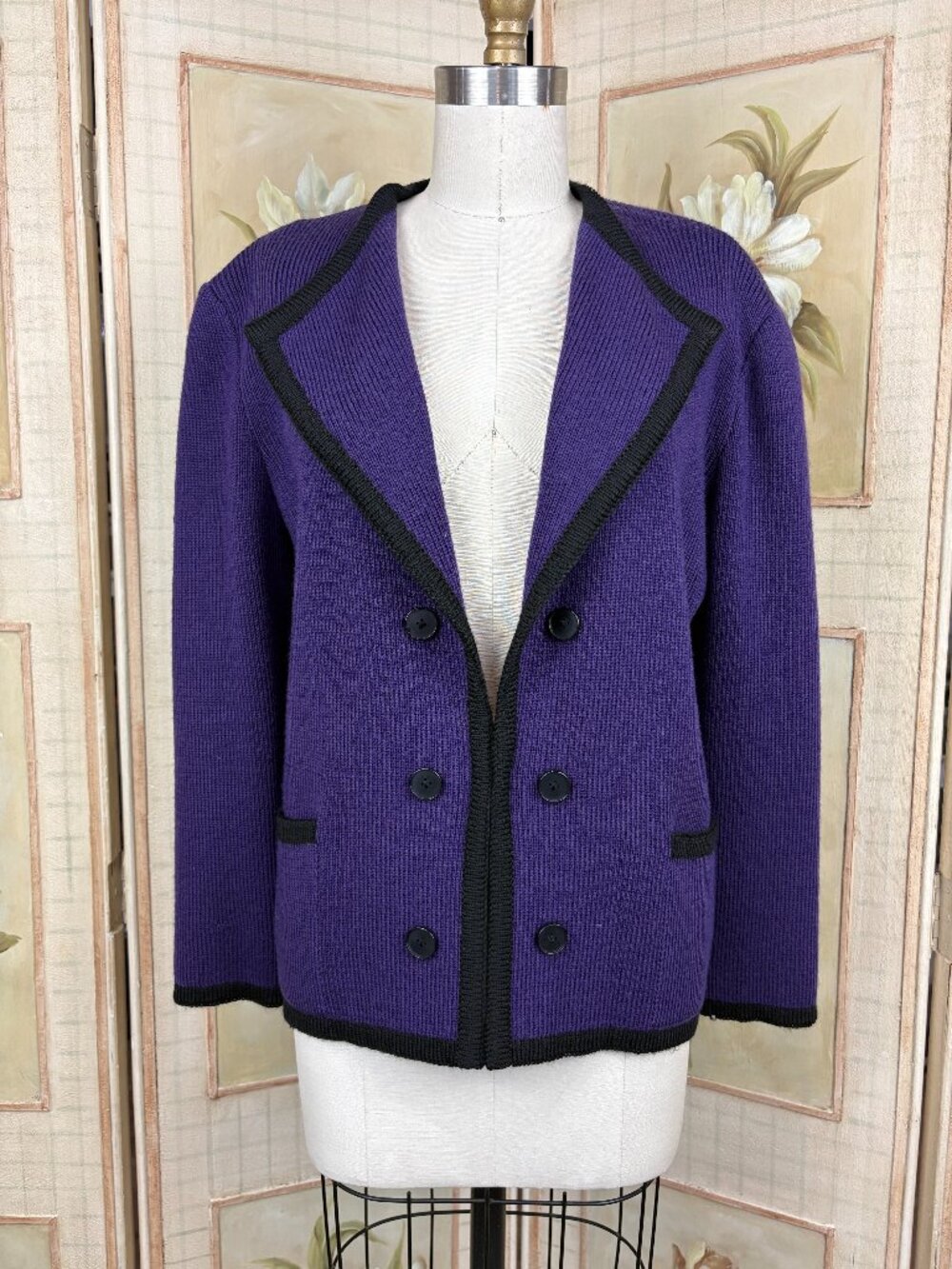 1980s Givenchy Cardigan, Purple